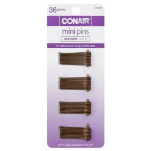  Conair Styling Essentials Mini Pins, Brown, 36 ct. Beauty