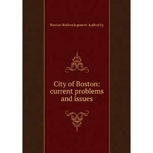  City of Boston current problems and issues Boston 