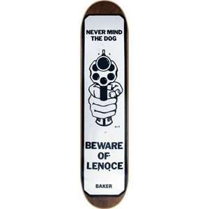  Baker Lenoce Beware Skateboard Deck   7.88 Sports 