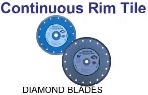 KHK Diamond Wet Cut.Continuous Rim Tile Saw Blades 10  