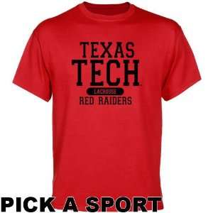  Texas Tech Red Raiders Custom Sport T shirt   Scarlet 