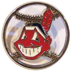  Cleveland Indians Cut Out Logo Pin: Sports & Outdoors
