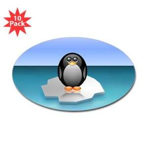    Sticker (Oval) (10 Pack) Cute Baby Penguin: Everything Else