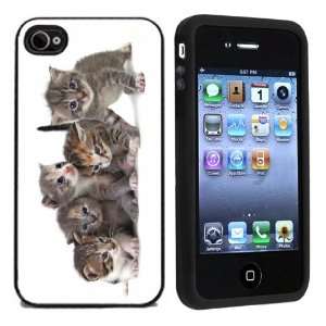  Rubber Cute Kittens iPhone 4 or 4s Case / Cover Verizon or 
