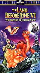 The Land Before Time VI The Secret of Saurus Rock VHS, 1998, Clamshell 