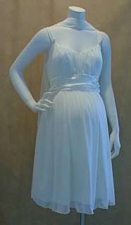 NEW Ivory Cocktail Maternity Wedding Dress Satin XL NWT  
