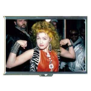CYNDI LAUPER MUSCLE PHOTO ID Holder, Cigarette Case or Wallet MADE IN 