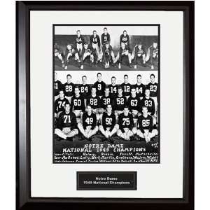  1949 Notre Dame National Championship Team Portrait Framed 