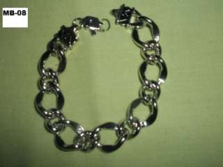 Sale 18K White Gold Plated Chain Bracelet, Men Gift  