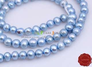 6MM LOOSE LIGHT BLUE CULTURED FRESHWATER PEARL BEAD  