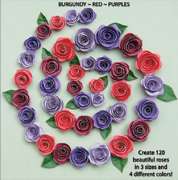 SPIRAL ROSES QUILLING KIT Quilled Paper Craft PINKS  