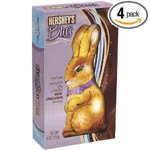 Hersheys Bliss Easter Milk Chocolate Hollow Bunny, 4 Ounce Packages 