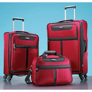 Samsonite Lite 360 3 Piece Luggage Set Red  