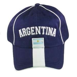  ARGENTINA NAVY BLUE COTTON NEW CAP HAT EMBROIDERED ADJ 