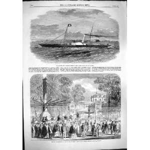  1861 LONDON IPSWICH QUEEN SHIP THAMES CHAMPS ELYSEES