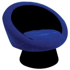 Saucer Chair  Black & Blue