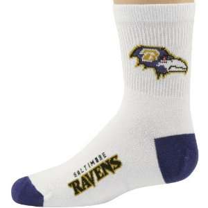  Baltimore Ravens Youth Purple NFL Logo/Name Socks: Sports 