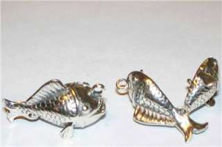 Jonah And The Whale Which Opens To Jonah Praying~ Sterling Silver 