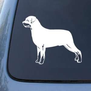 ROTTWEILER   Dog   Vinyl Car Decal Sticker #1551  Vinyl Color White 