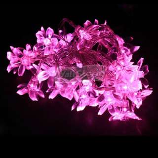 3M 30Led Sakuras Pink Led String Light Lamp Xmas Deco  