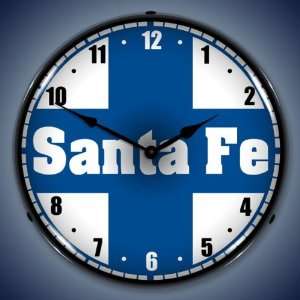 Sante Fe Railroad Lighted Clock 