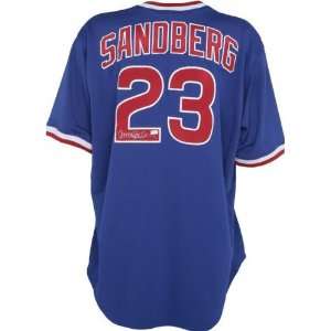 Ryne Sandberg Autographed Jersey  Details Chicago Cubs, Blue