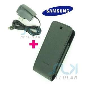  Samsung Leather Pouch + Stylus + Wall Charger for Samsung R800 