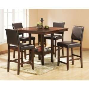  Welton F216 5E Alford 5 Piece Counter Height Dining Set in 