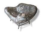 JoJo Art Patch Metal Modern Contemporary Arm Chair Sculpture Couch 