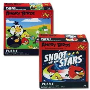  12 Pack Angry Birds 24 Piece Puzzles: Toys & Games