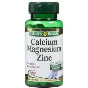  Natures Bounty Calcium Magnesium Zinc Caps, 100 ct (Pack 