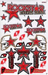 New Rockstar Energy Racing stickers/decals 1 sh. st96  