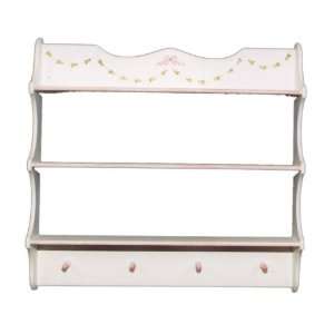  decorative shelf   garlands and bows