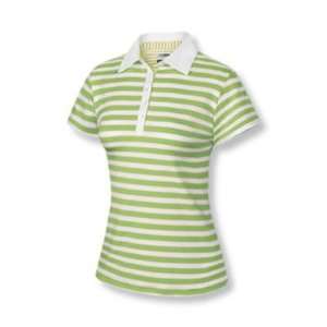   2008 Womens ClimaCool Rugby Stripe Golf Polo Shirt