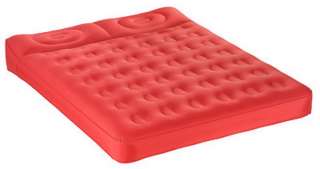 New Queen Size Aerobed Air Mattress & Pool Float Raft Camping Bed Red 