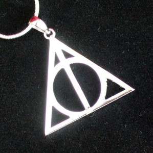 Harry Potter Deathly Hallows necklace charm 925 silver  