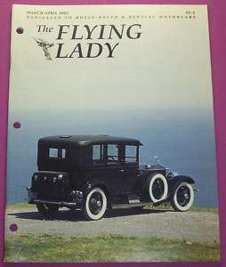 THE FLYING LADY MAGAZINE..DEDICATED TO ROLLS ROYCE CARS  
