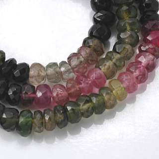 rondelle beads sku gtm03 gemstone tourmaline multicolors shape cutting 