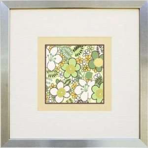 Phoenix Galleries HP546 Flower Power Green Framed Print:  