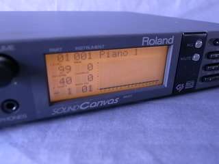 Roland SC 55 SC 55 MIDI SOUND GENERATOR Canvas Synth with box  