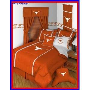  Texas UT Longhorns 5pc MVP Queen Comforter/Sheets Bed Set 