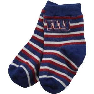  New York Giants Infant Royal NFL Stripe Socks: Sports 