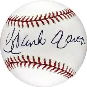  Hank Aaron MLB Baseball Signed In Black: Sports & Outdoors