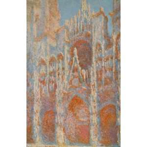  The Rouen Cathedral   The facade at sunset by Monet canvas 