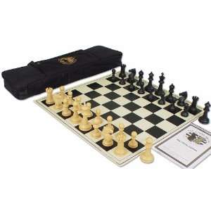  Guardian Tournament Chess Kit in Black & Camel   Black Toys & Games