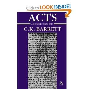   International Critical Commentary) [Paperback] C. K. Barrett Books