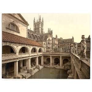  Roman Baths,Abbey,IV,Bath,England,c1895