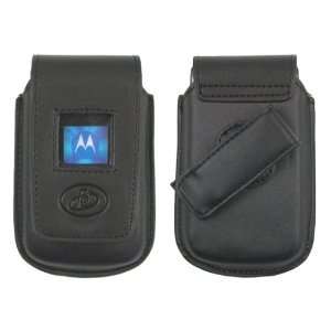  New BLACK Cell Phone Vertical Premium Leather Holster Case 