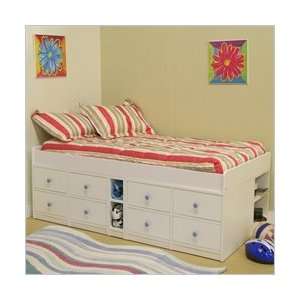  Navy Berg Furniture Sierra Low Jr Captains Bed with 
