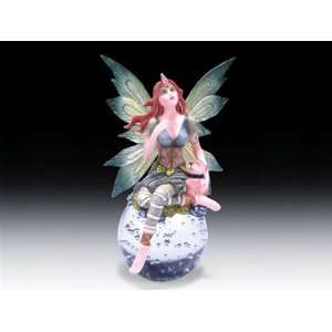  FAIRY w/ PUPPY on Glass Ball Paperweight NEW Gift Boxed 